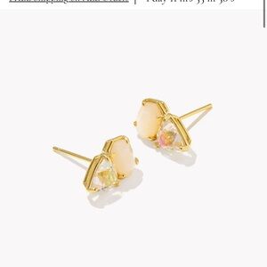 NWT Kendra Scott Tatum Gold Stud Earrings
